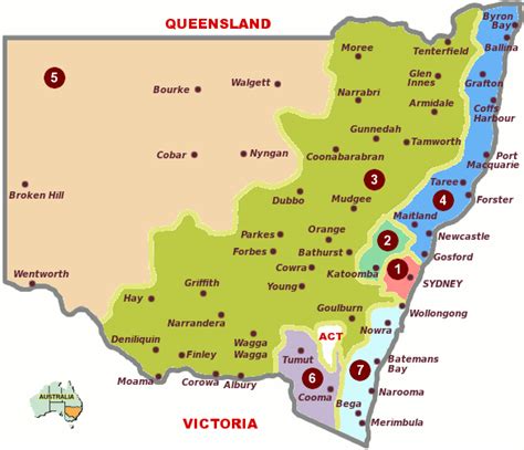 cities in nsw